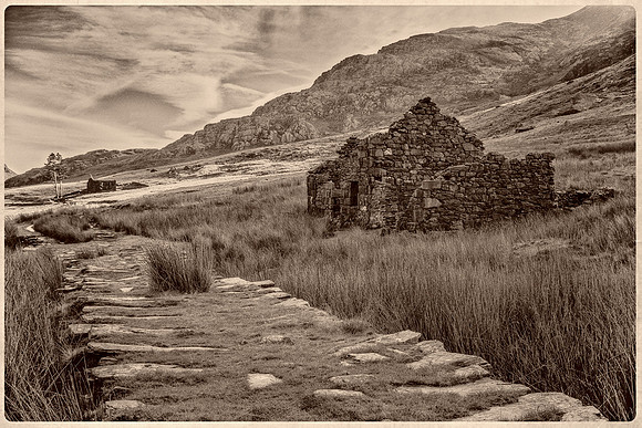 Rhosydd Chapel in Cwmorthin Slate Quarry