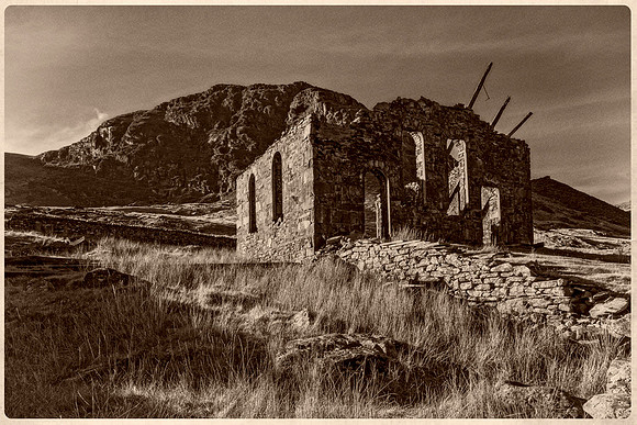 Rhosydd Chapel in Cwmorthin Slate Quarry