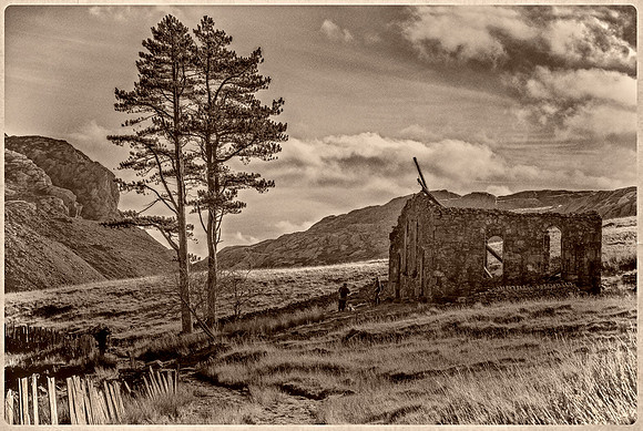 Rhosydd Chapel in Cwmorthin Slate Quarry