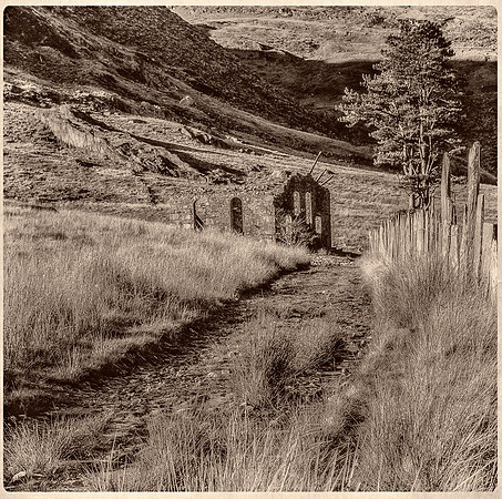 Rhosydd Chapel in Cwmorthin Slate Quarry