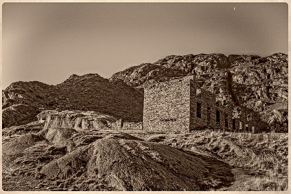 Old Building in Cwmorthin Slate Quarry.
